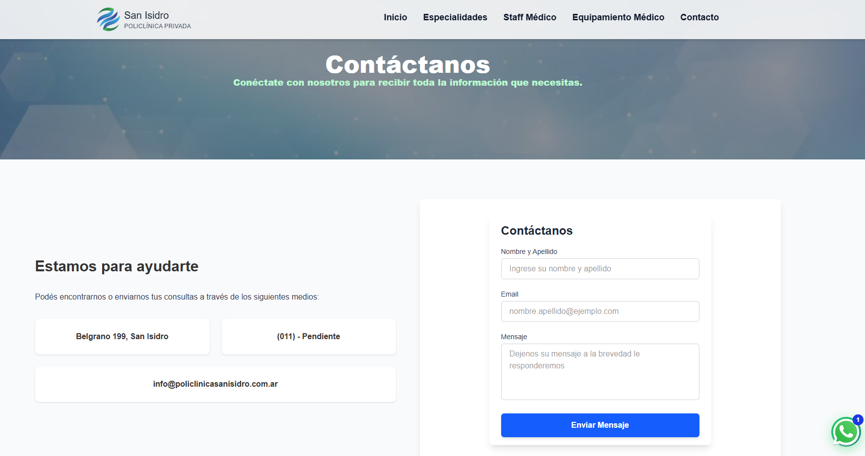 San Isidro Policlínica Privada – captura 4